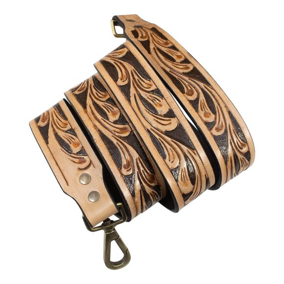 Genuine Hair On Cowhide Purse, Hand Tooled Leather Bag, Western Leather Bag - Picture 9 of 10